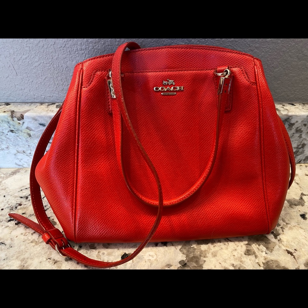 Coach Red Shoulder Bag